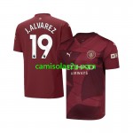 Camisolas de futebol Manchester City Julian Alvarez 19 Equipamento 3ª 2024/25 Manga Curta